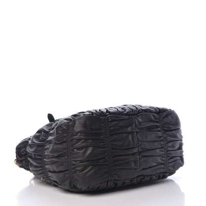 Prada Nappa Gaufre Antik Tote Black 4 of 10