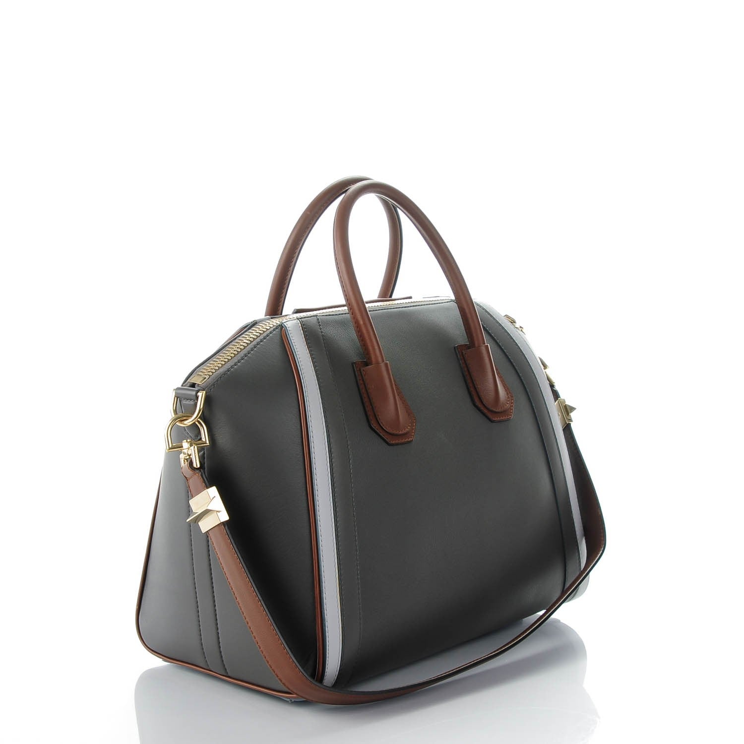 Givenchy Smooth Calfskin Medium Tri-Color Antigona Dark Grey 3 of 7