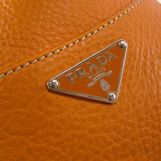 Vitello Daino Lizard Flap Large Tote Orange