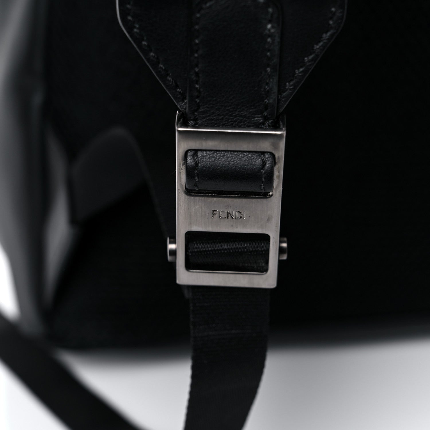 Fendi Vitello Grace FF 1974 Embossed Backpack Black 20 of 22