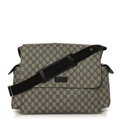 Gucci GG Plus Monogram Messenger Diaper Bag Dark Brown 1 of 8
