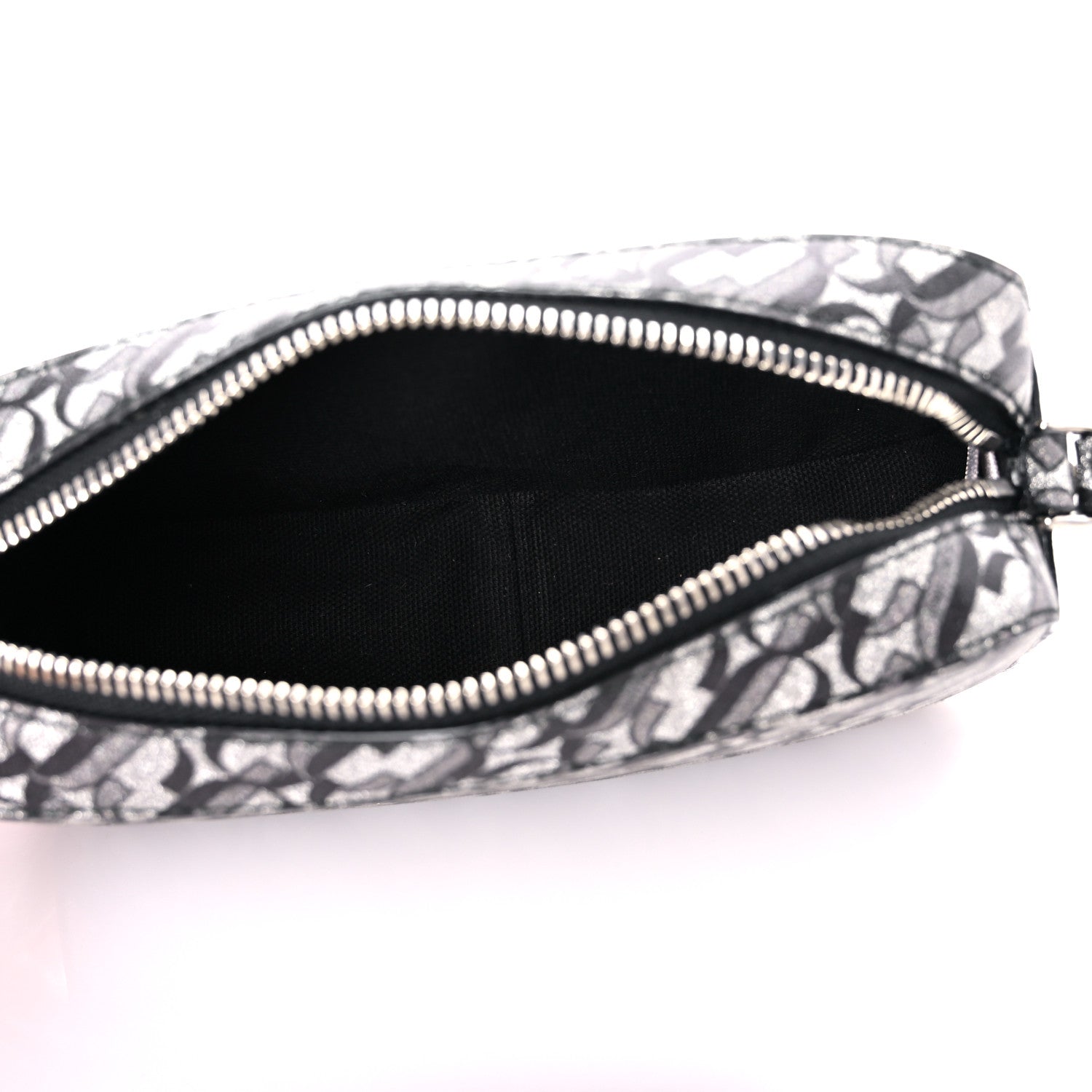 Jimmy Choo Glitter JC Logo Camera Bag Silver Black 5 of 10