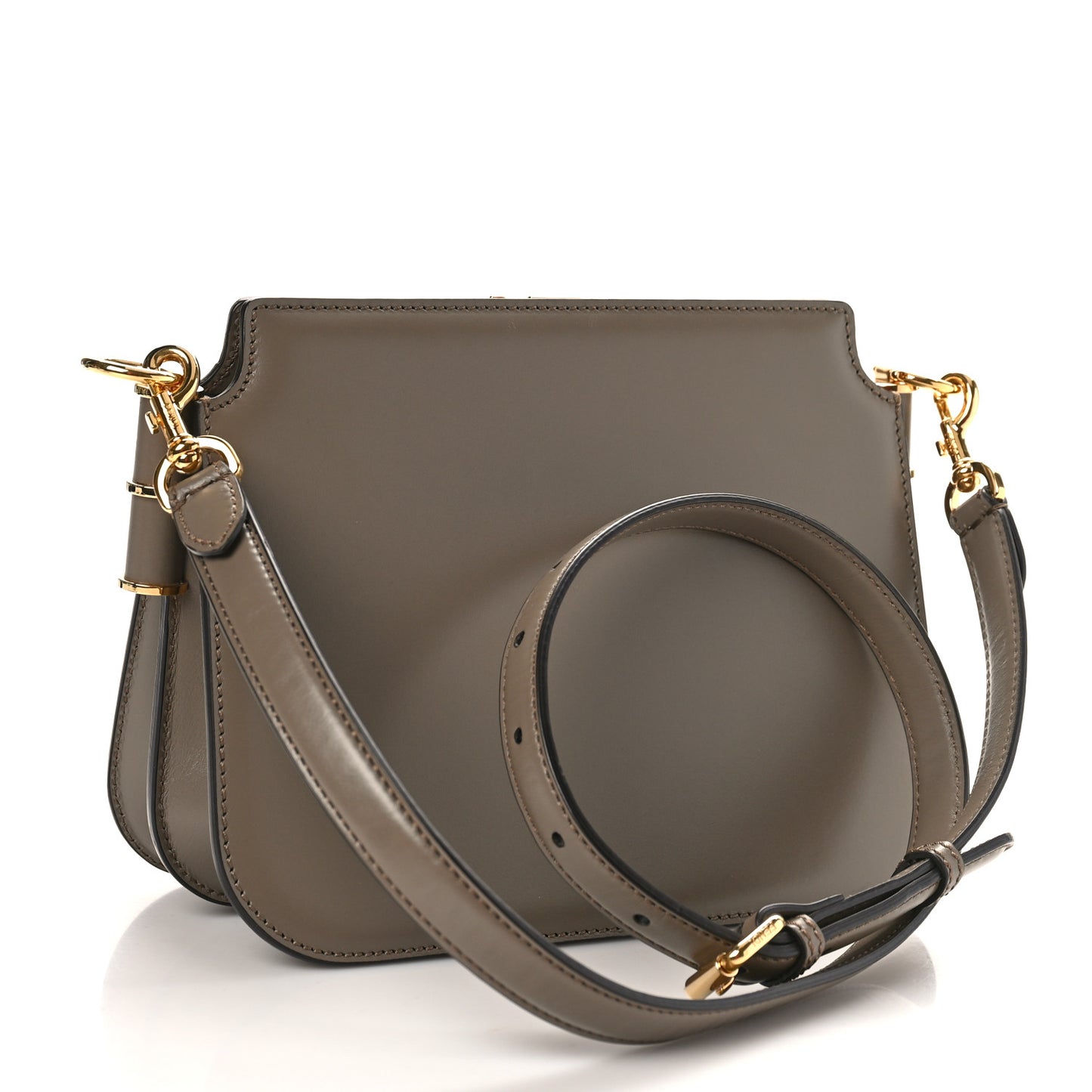 Vitello King Luxor Fendi Touch Shoulder Bag Tartufo