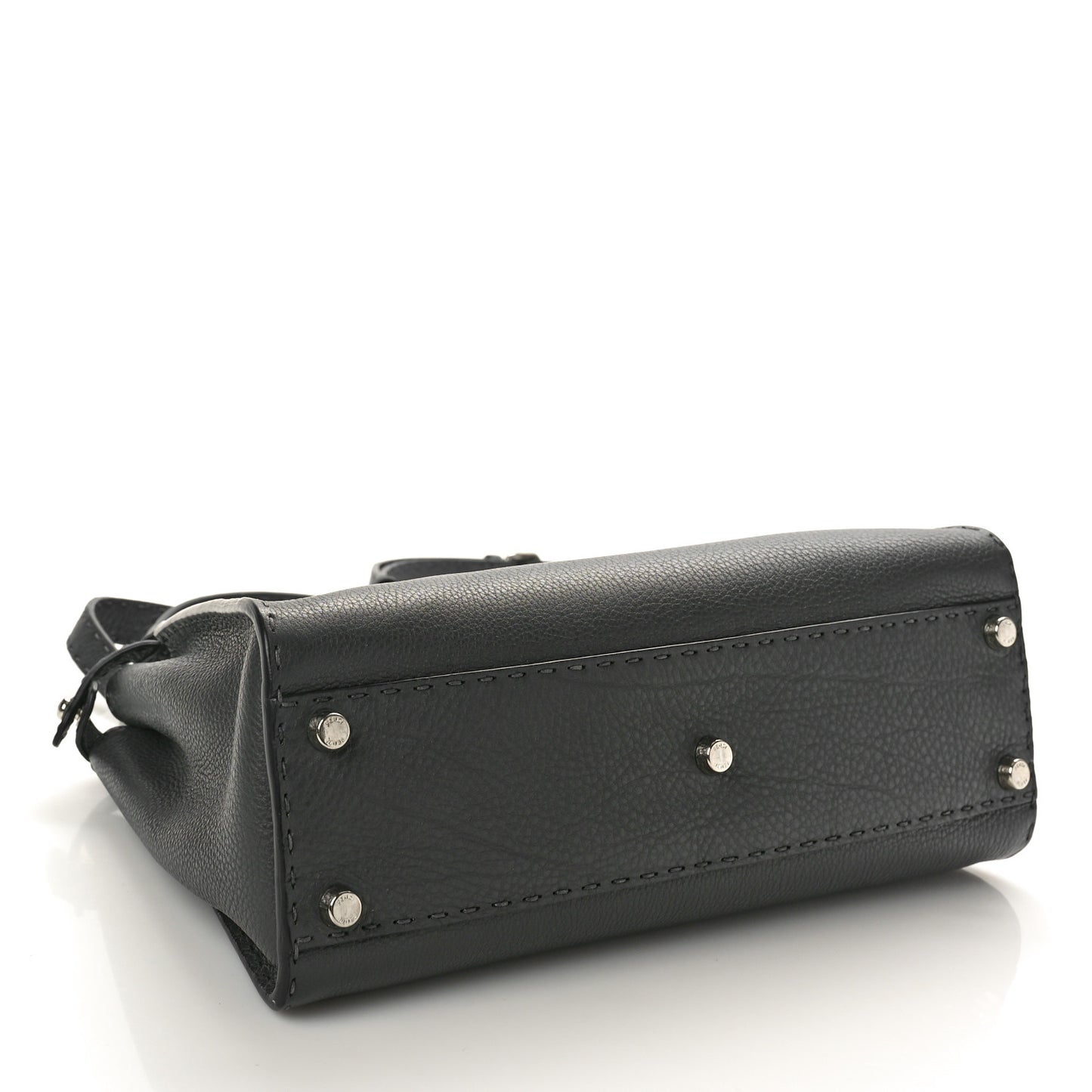 Cuoio Romano Selleria Bi-Color Medium Peekaboo Iconic Satchel Asfalto Latte