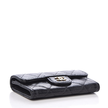 Chanel Caviar Quilted Flap Card Holder Black 4 of 8