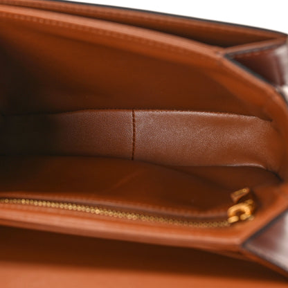 Celine Calfskin Triomphe Canvas Teen Triomphe Bag Tan 5 of 8
