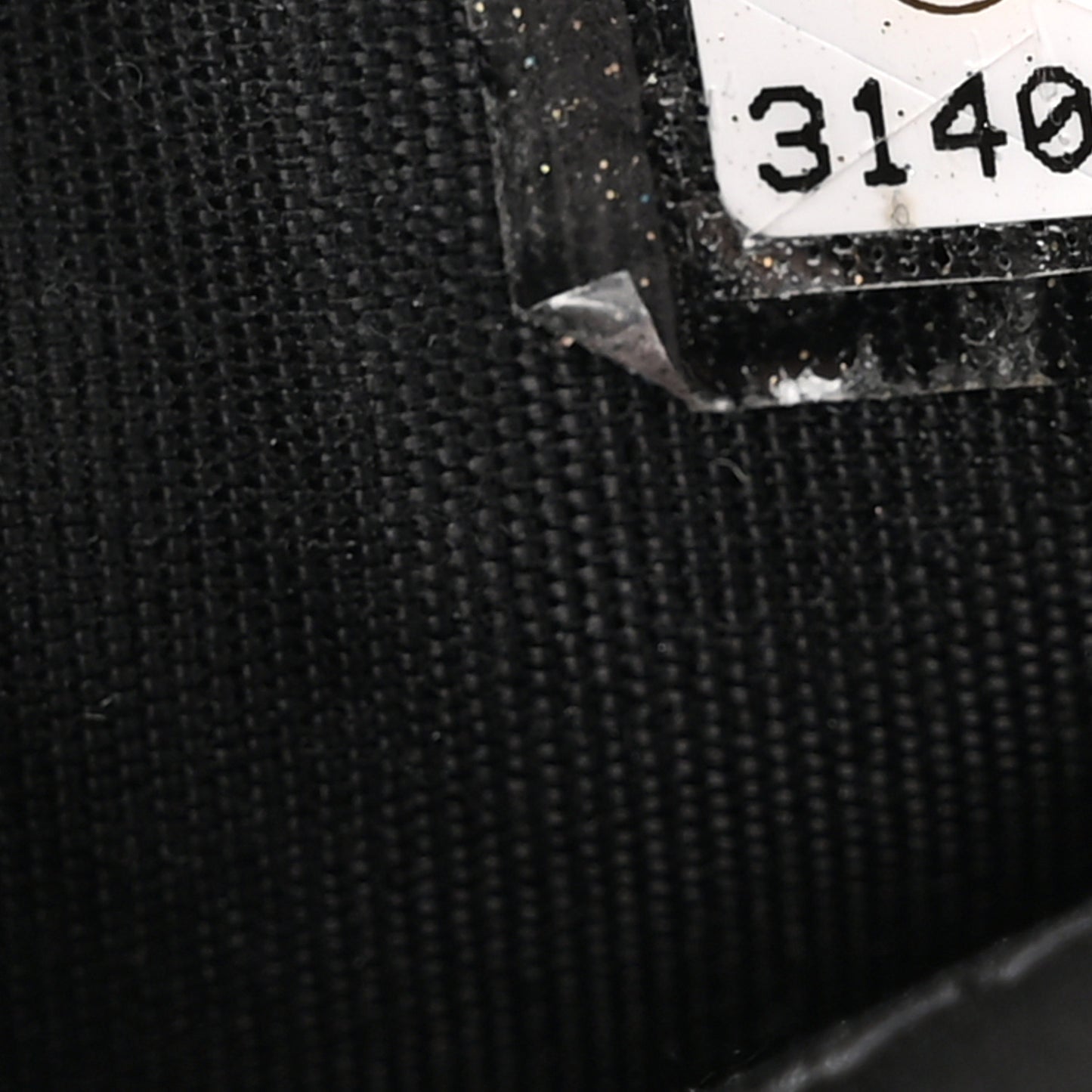 Lambskin Camellia Embossed Chain Belt Bag Black