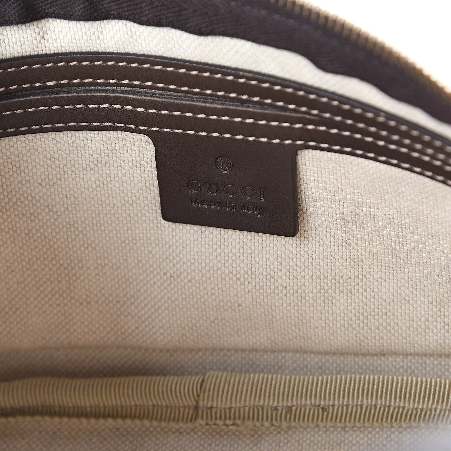Gucci GG Supreme Monogram Belt Bag Dark Brown 5 of 6