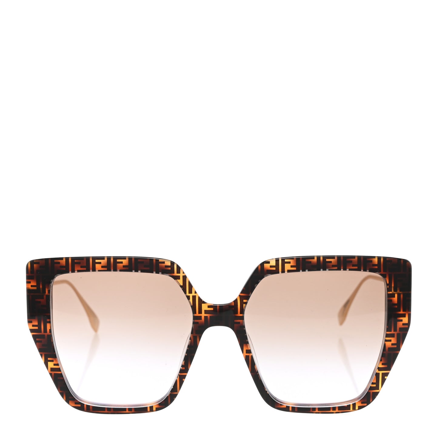 Acetate FF Butterfly Sunglasses FE40012U Havana