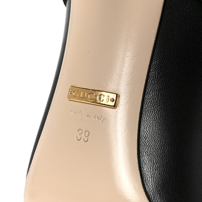 Gucci Malaga Kid Sylvie High Heel Pumps 39 Black 7 of 10