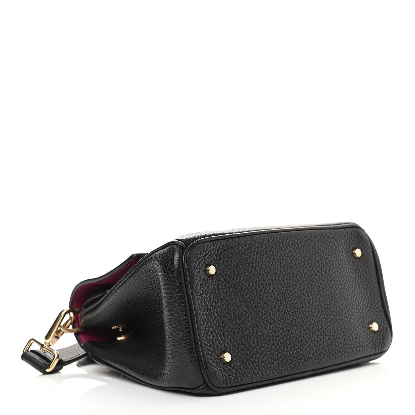 Bullcalf Mini Be Dior Flap Black Fraise