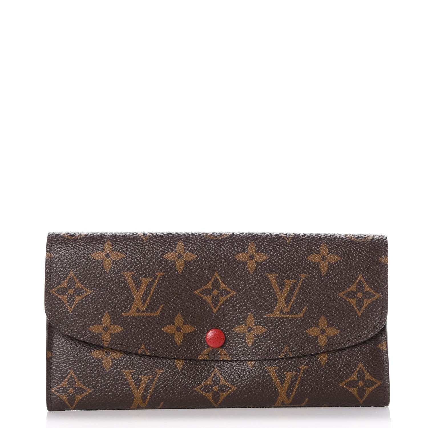 Louis Vuitton Monogram Emilie Wallet Red 1 of 10