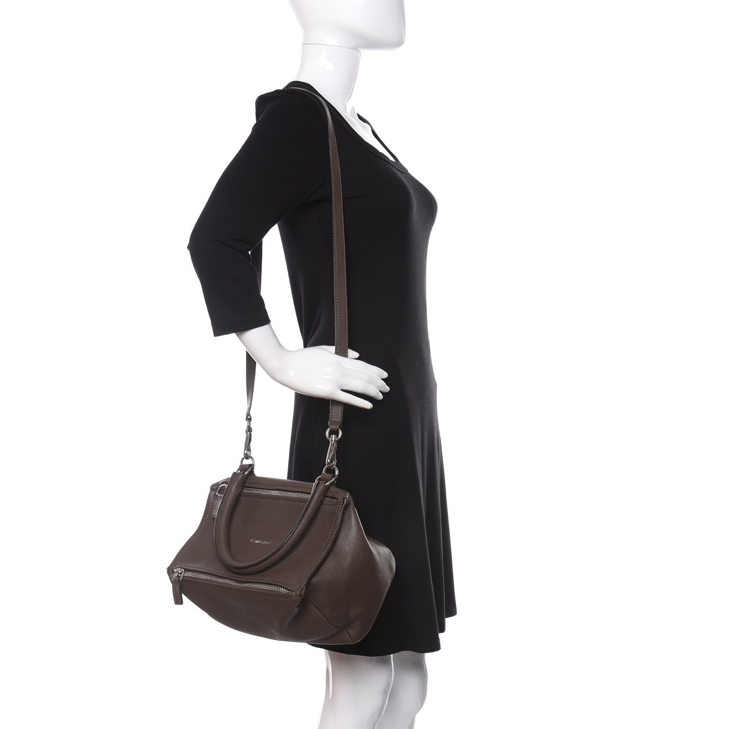 Givenchy Sugar Goatskin Small Pandora Heather Grey 2 of 10