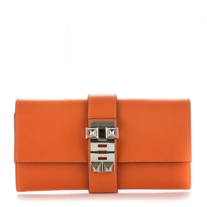 Hermes Tadelakt Medor 23 Clutch Orange 1 of 7