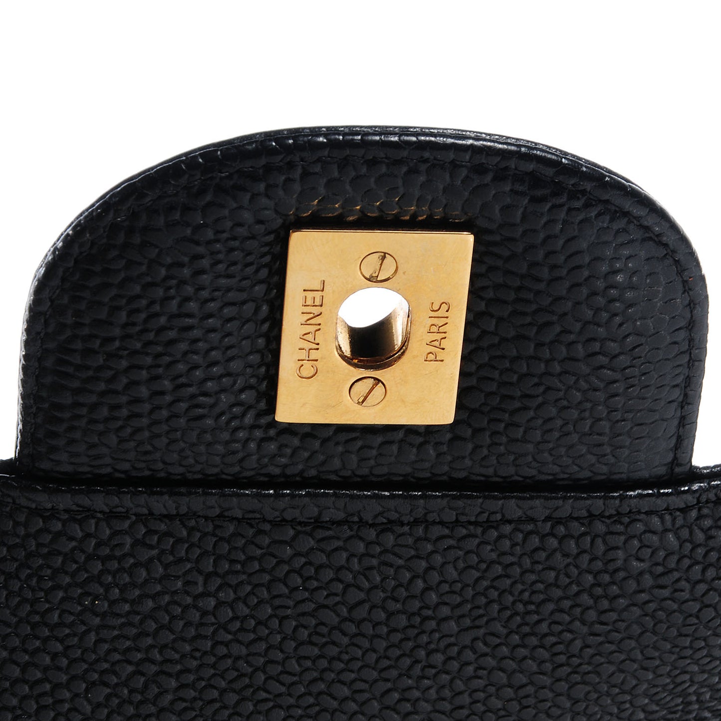 Caviar Quilted Maxi Double Flap Black