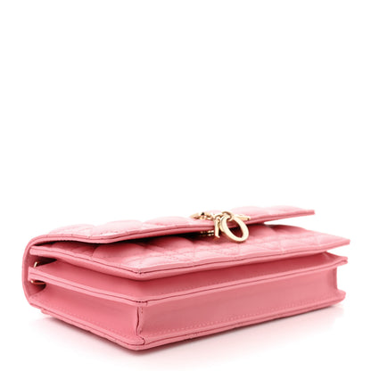 Christian Dior Lambskin Cannage Mini My Dior Bag Pink 4 of 9