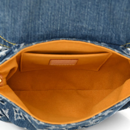 Louis Vuitton Monogram Denim Mini Pleaty Blue 5 of 10