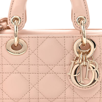Christian Dior Lambskin Cannage Micro Lady D-Joy Rose De Vents 8 of 10
