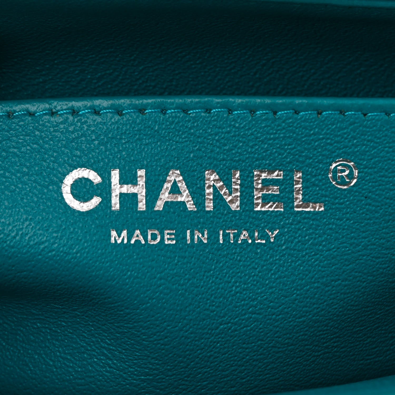 Chanel Patent Quilted Mini Square Flap Turquoise 6 of 11