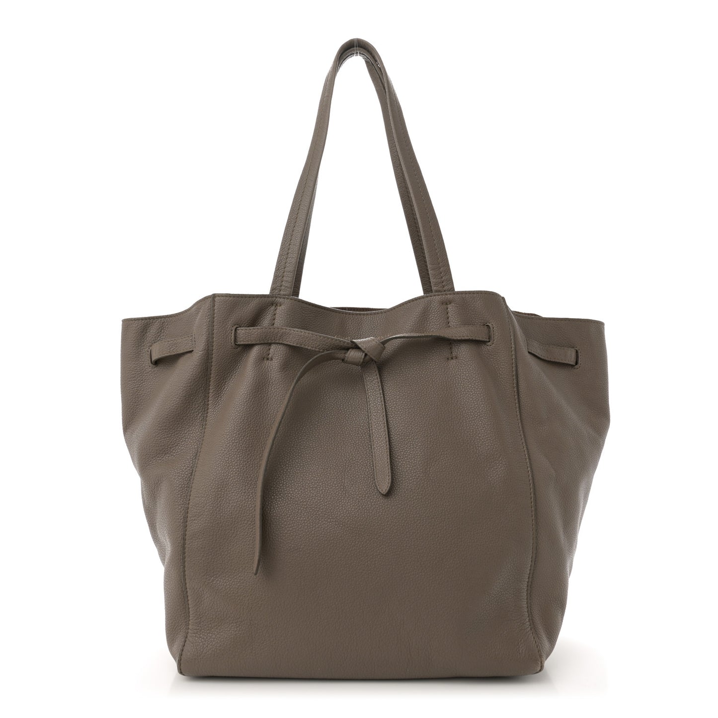 Soft Grained Calfskin Small Belt Cabas Phantom Taupe