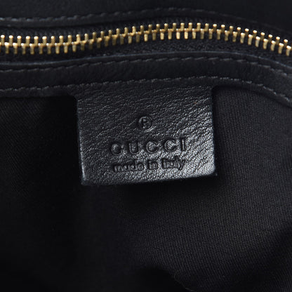 Gucci Calfskin Large Horsebit Chain Hobo Black 6 of 8
