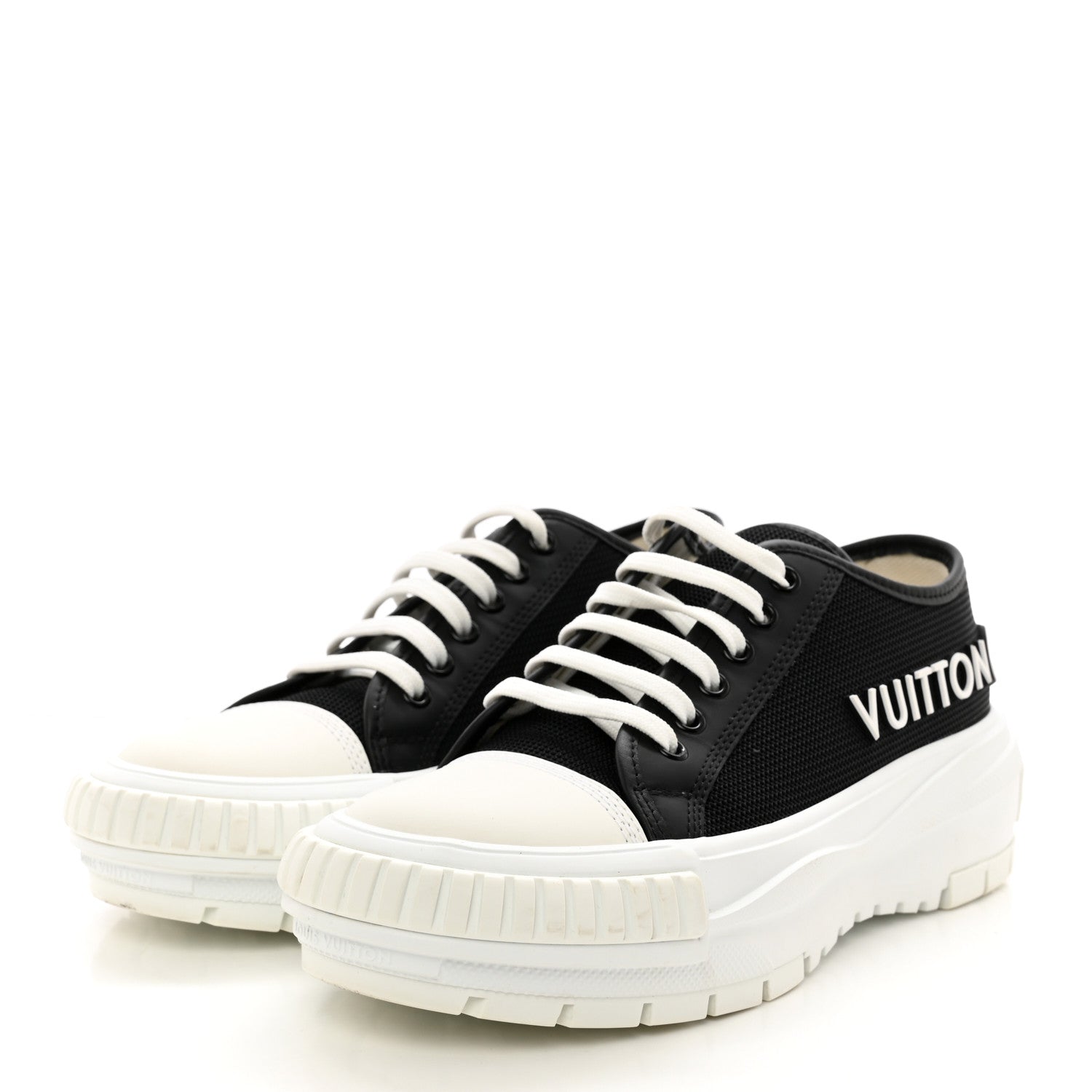 Louis Vuitton Canvas LV Squad Sneakers 38 Black 3 of 13