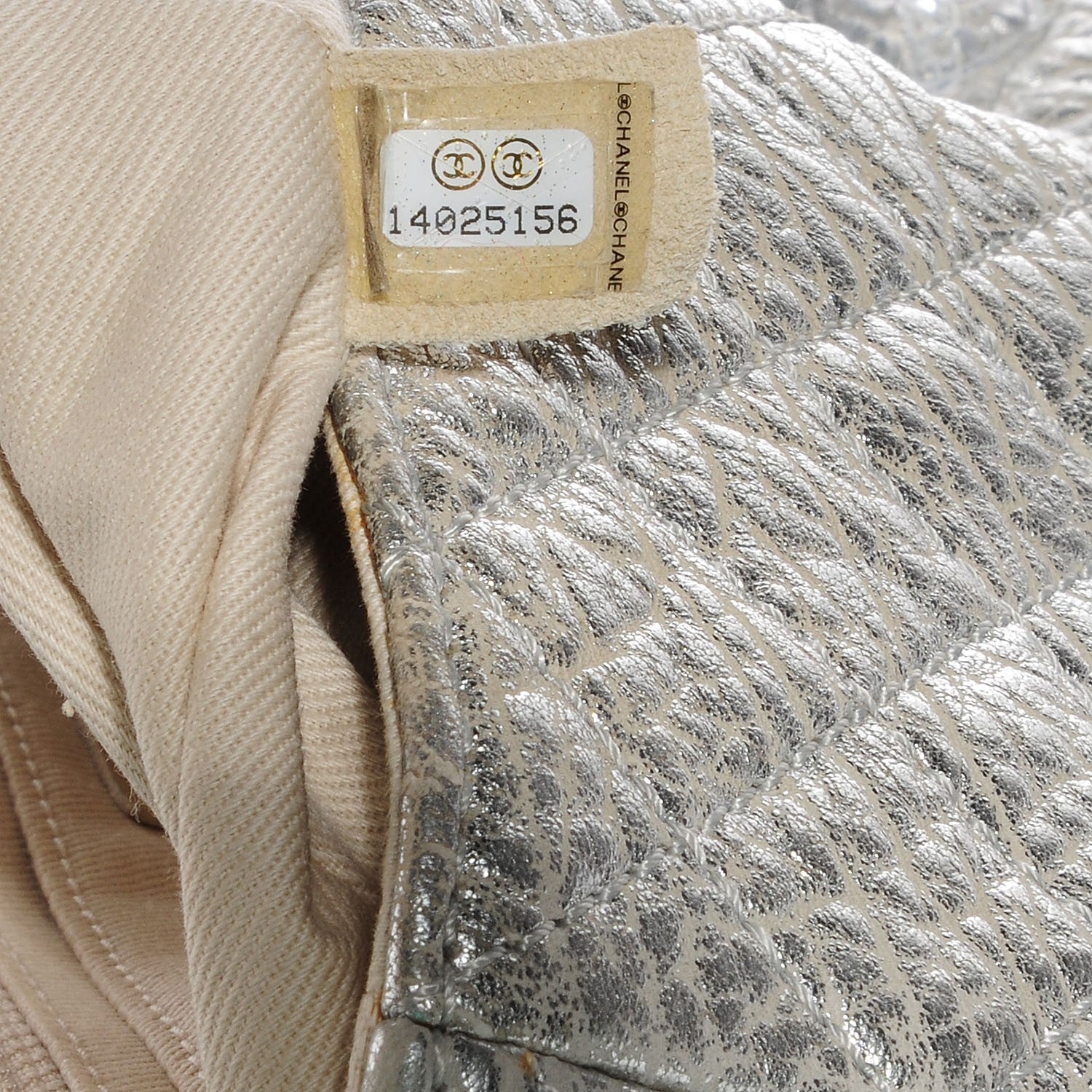Chanel Calfskin Ice Cube On the Rocks Medium Flap Silver 6 of 7