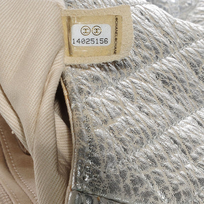 Chanel Calfskin Ice Cube On the Rocks Medium Flap Silver 6 of 7