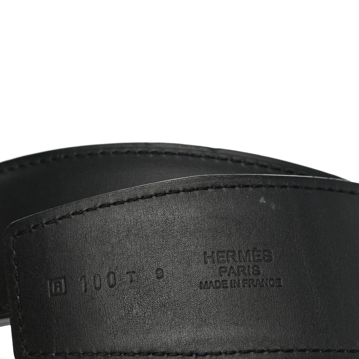 Hermes Chamonix Epsom 38mm Constance H Belt 100 Black White 3 of 8