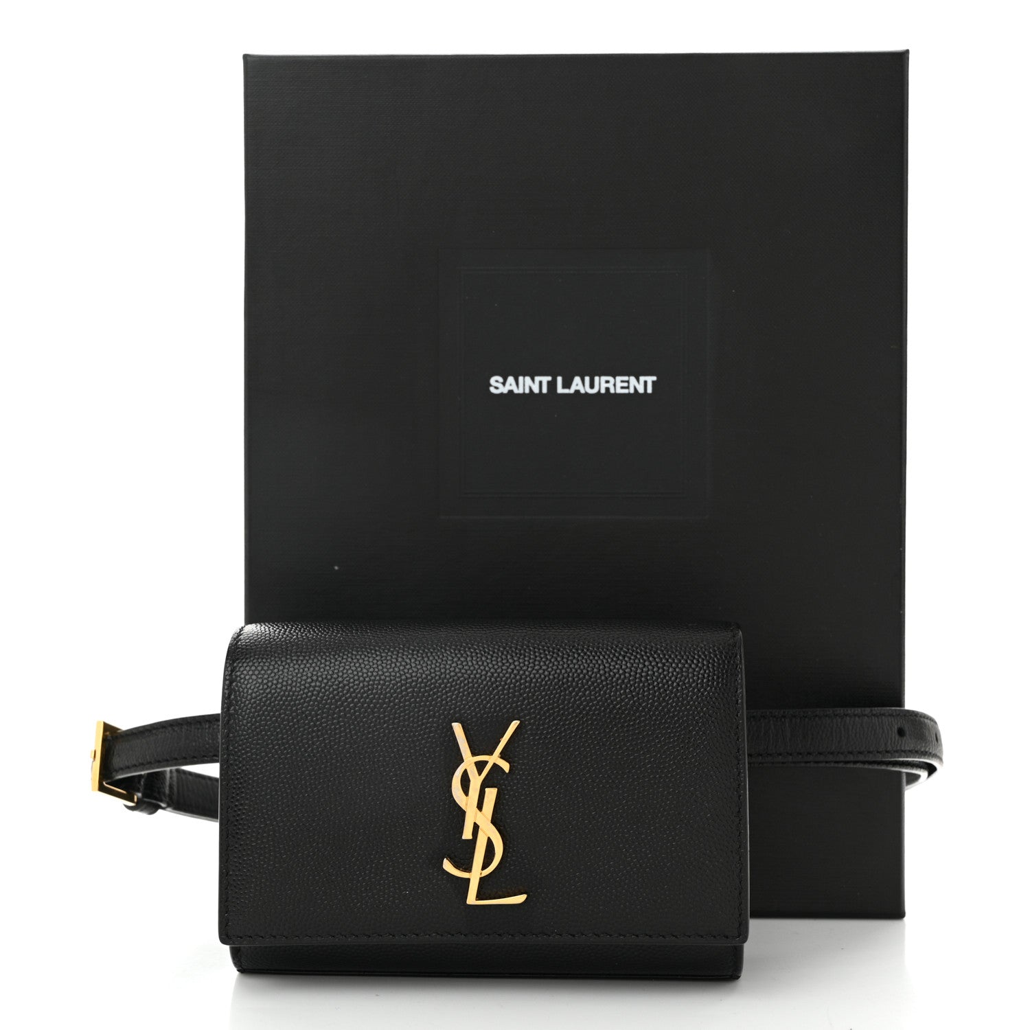 Saint Laurent Grain De Poudre Monogram Kate Belt Bag Black 10 of 10