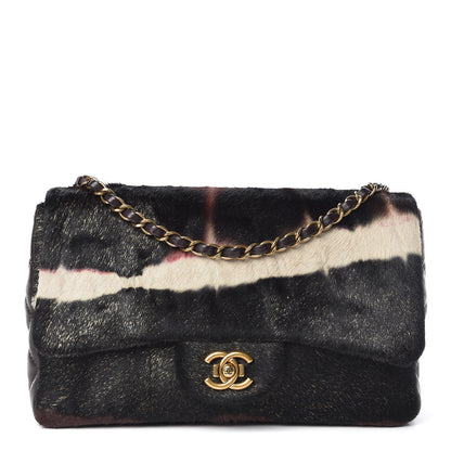 Chanel Pony Hair Lambskin Medium Paris Dallas Single Flap Gold 1 of 10