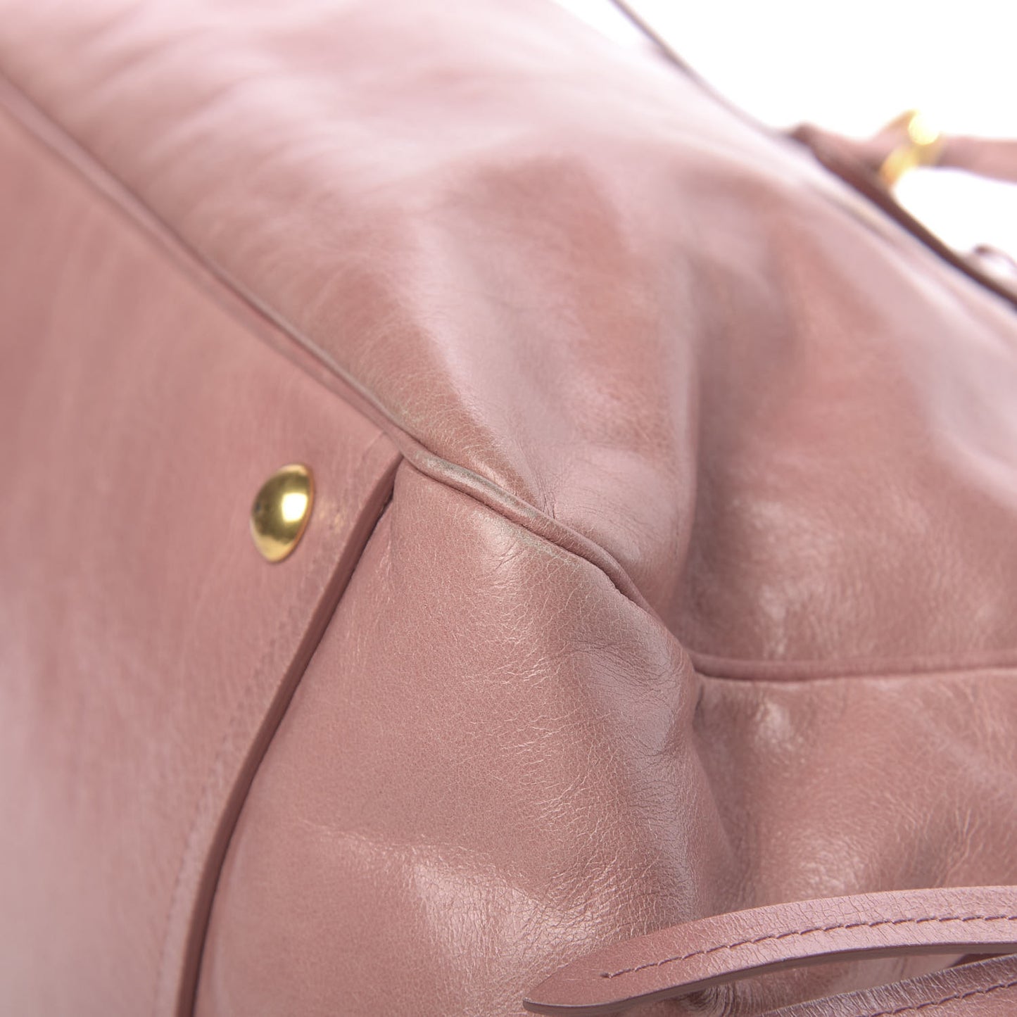 Vitello Shine Bow Tote Mughetto