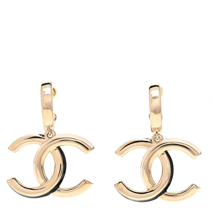 Chanel Metal Drop CC Earrings Gold 1 of 4