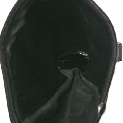 Louis Vuitton Calfskin Monogram Patti Wedge Tall Boots 36 Black 7 of 10