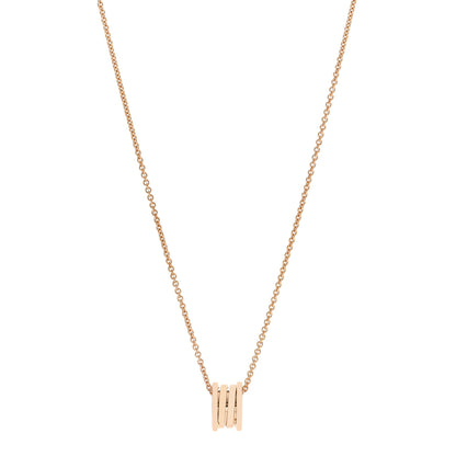 Bulgari 18K Rose Gold B.Zero1 Pendant Necklace 1 of 5