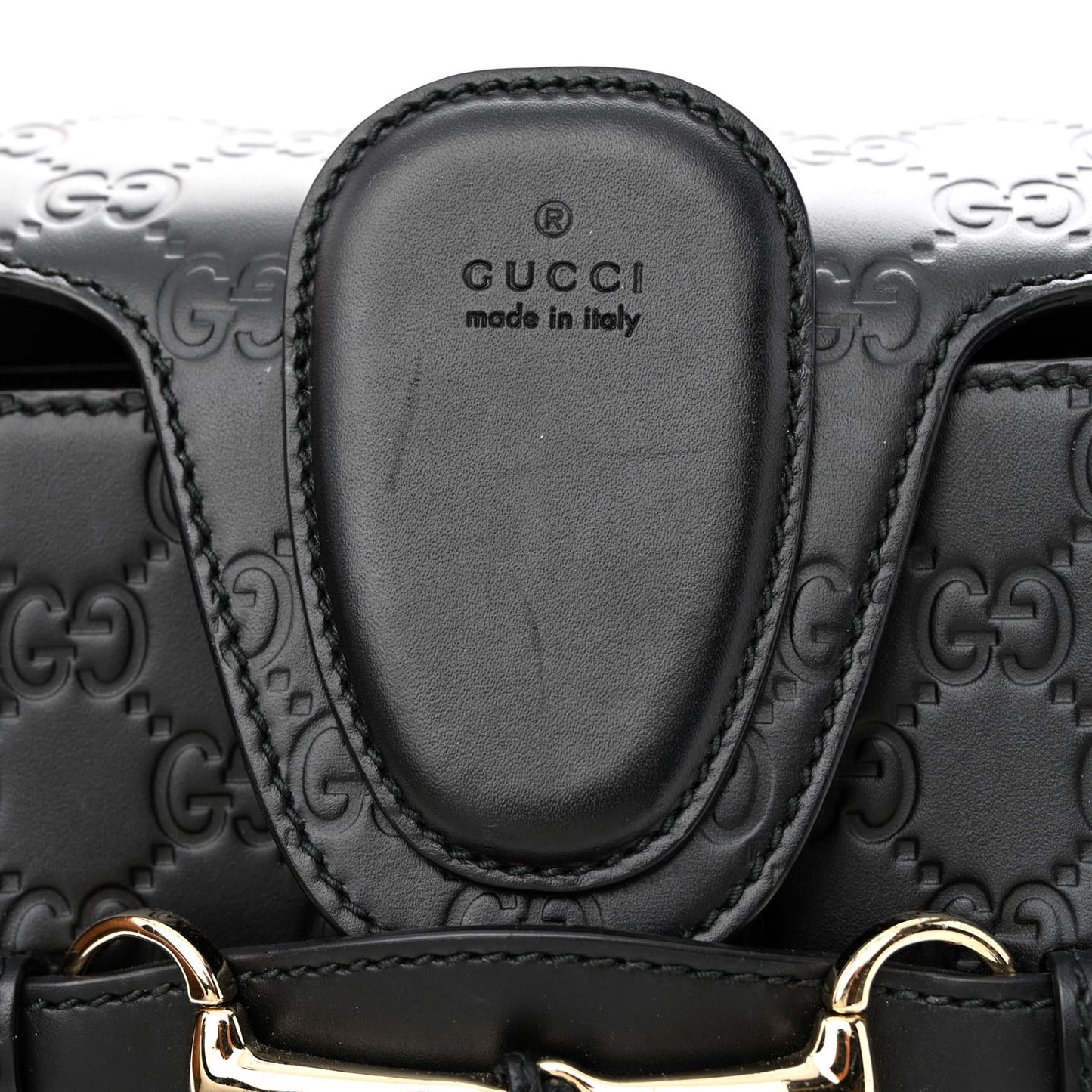 Guccissima Large Emily Chain Shoulder Bag Black