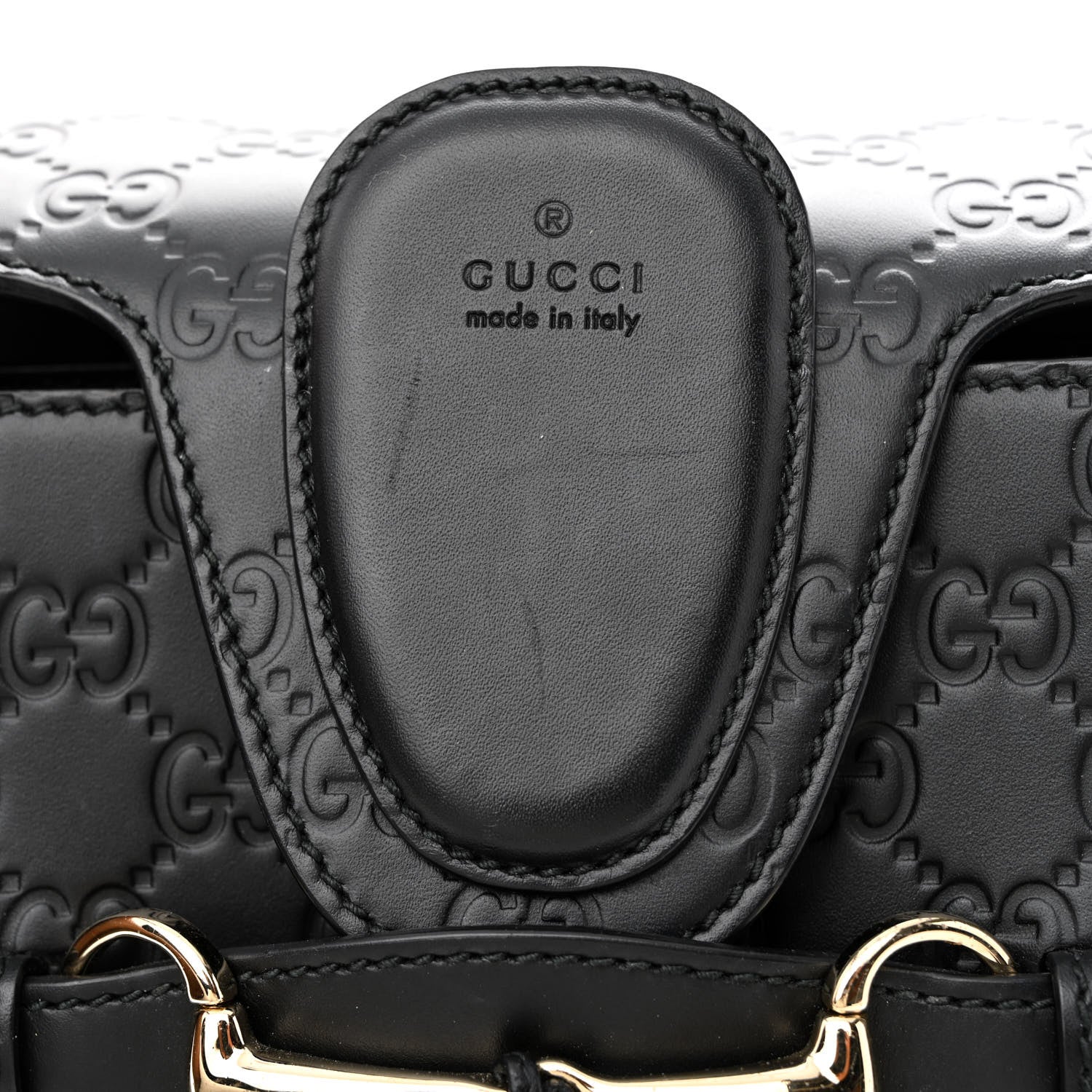 Gucci Guccissima Large Emily Chain Shoulder Bag Black 11 of 11