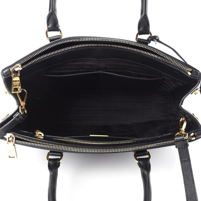 Prada Saffiano Medium Galleria Double Zip Tote Black 5 of 11
