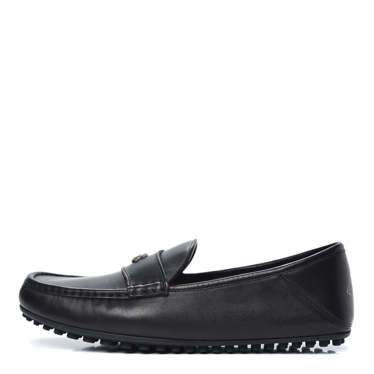 Gucci Nappa Mens Driver Loafers 8 Black 1 of 9