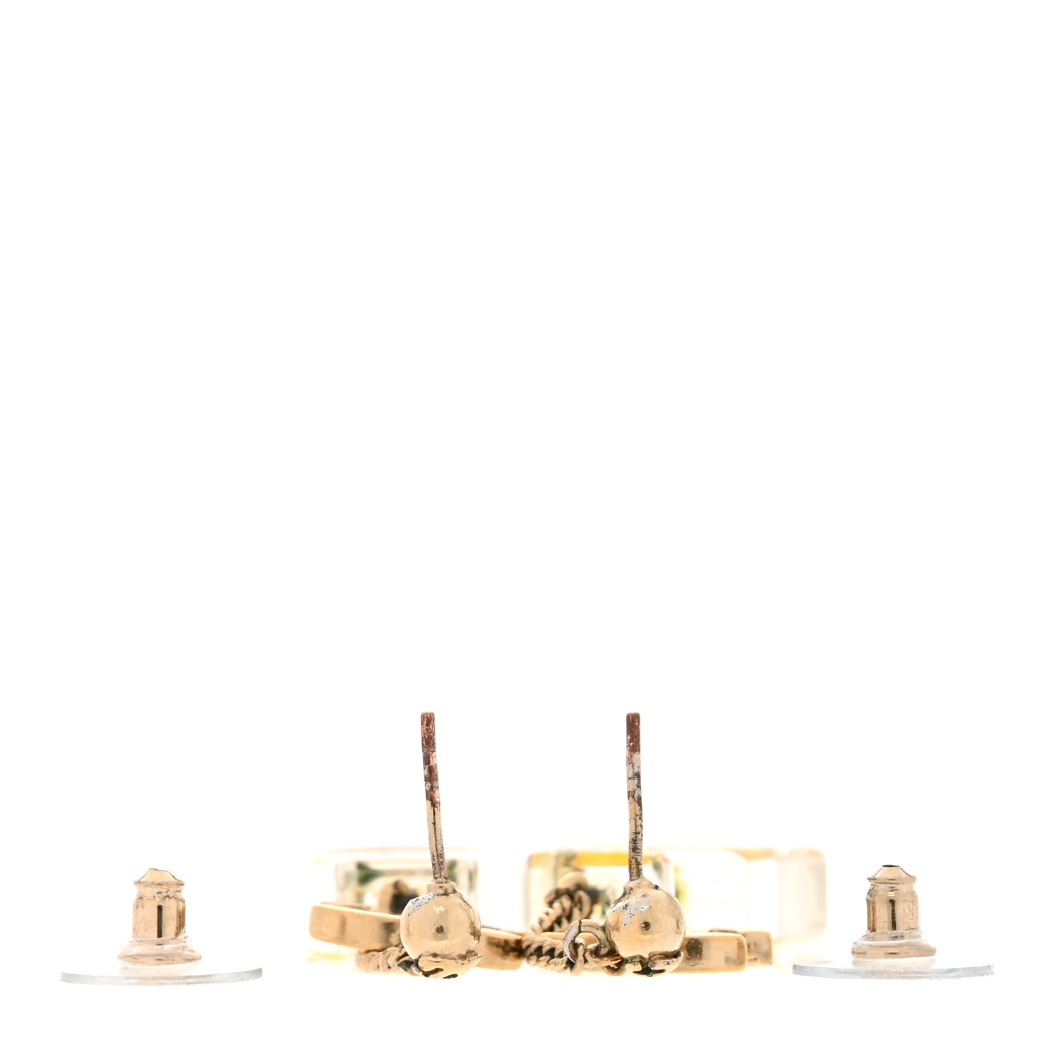 Chanel N°5 Perfume Bottle CC Drop Earrings Gold 3 of 6