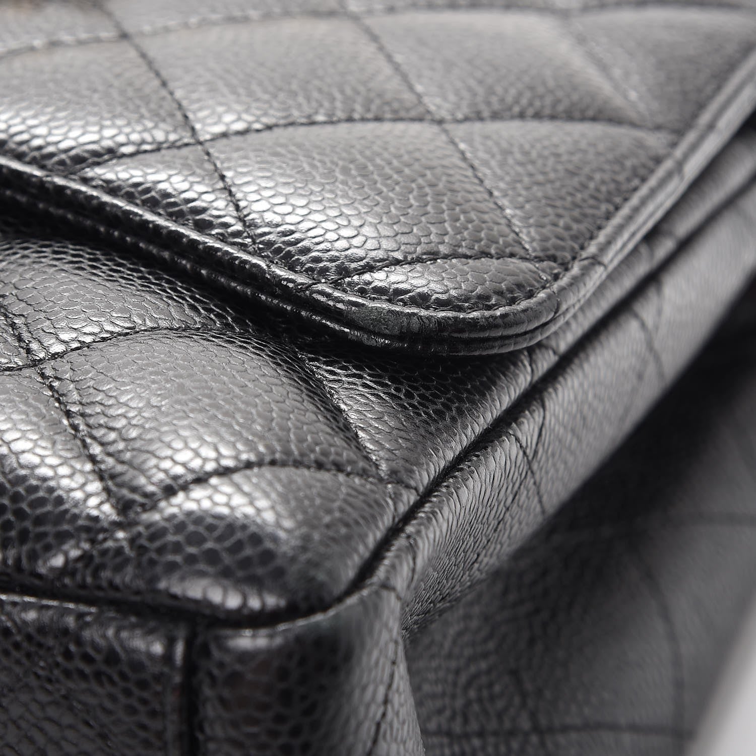 Chanel Caviar Quilted Maxi Double Flap Black 14 of 16