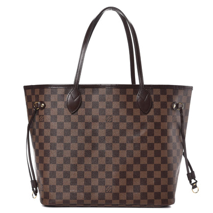 Louis Vuitton Damier Ebene Neo Neverfull MM Rose Ballerine 1 of 15