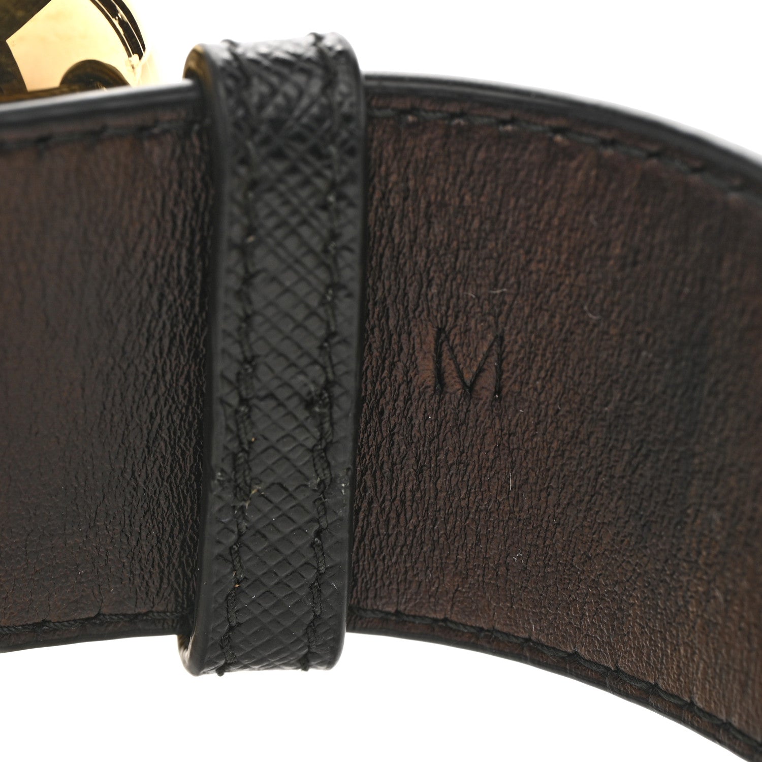 Prada Saffiano Metal Wrist Case M Gold 7 of 10