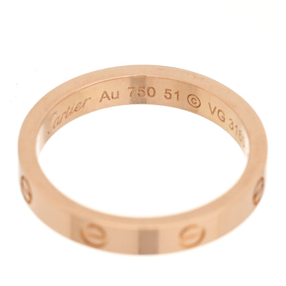 Cartier 18K Pink Gold Diamond Ceramic LOVE Ring Set 51 5.75 4 of 5