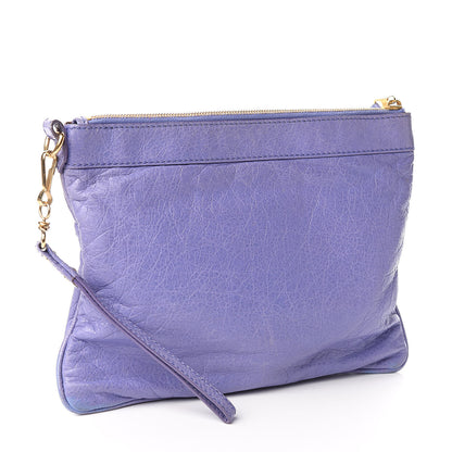 Balenciaga Agneau Giant 12 Gold Hardware Flat Handle Clutch Mauve 3 of 7