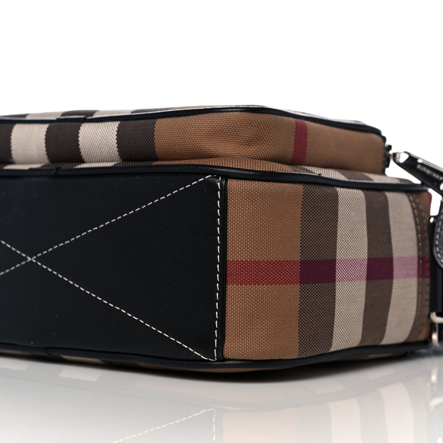 Calfskin Vintage Check Camera Bag Archive Beige