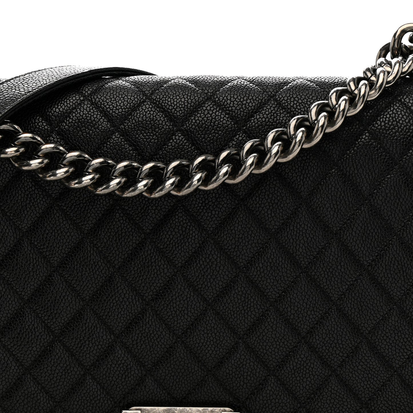 Caviar Quilted New Medium Boy Flap Black