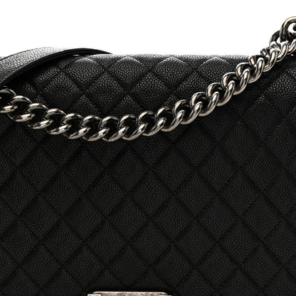 Chanel Caviar Quilted New Medium Boy Flap Black 8 of 10
