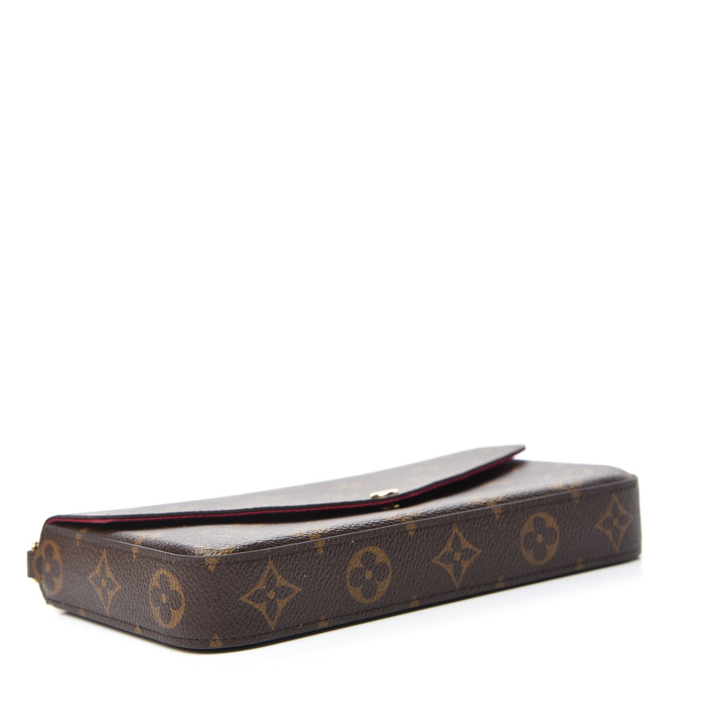 Monogram Pochette Felicie Chain Wallet Fuchsia
