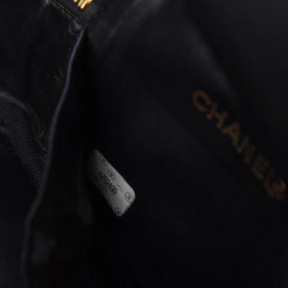 Chanel Lambskin Vanity Cosmetic Case Black 8 of 8